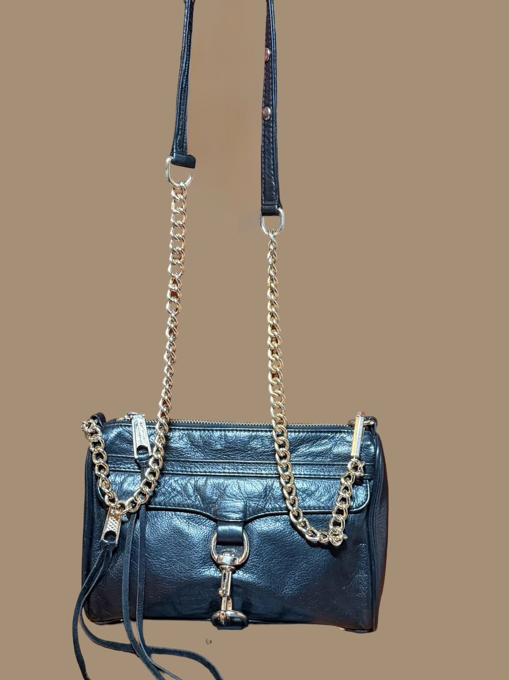 ✨ Rebecca Minkoff Black Leather M.A.C. Crossbody Bag ✨